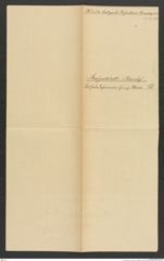k.k. naturhistorisches Hofmuseum, Intendanzakten 1885-1896 (Hauer), Aktenzahl Z.532.e/1890, Seite 1